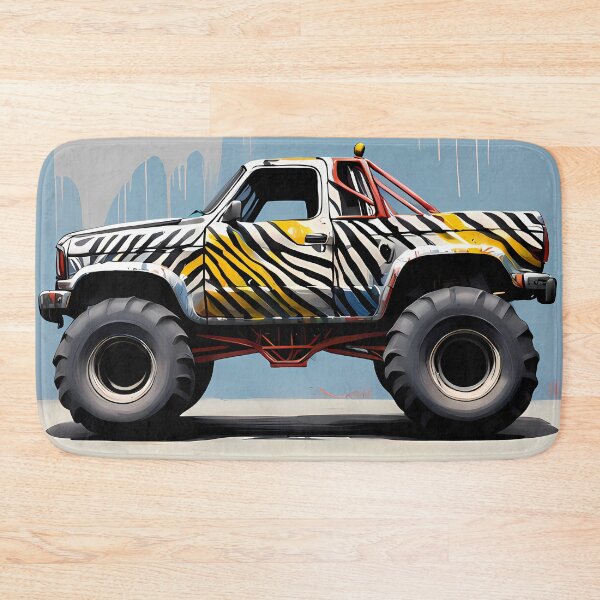 Item preview, Expressionism Car Monster Truck - Unique Abstract Automotive Art designed and sold by Kittyzens.