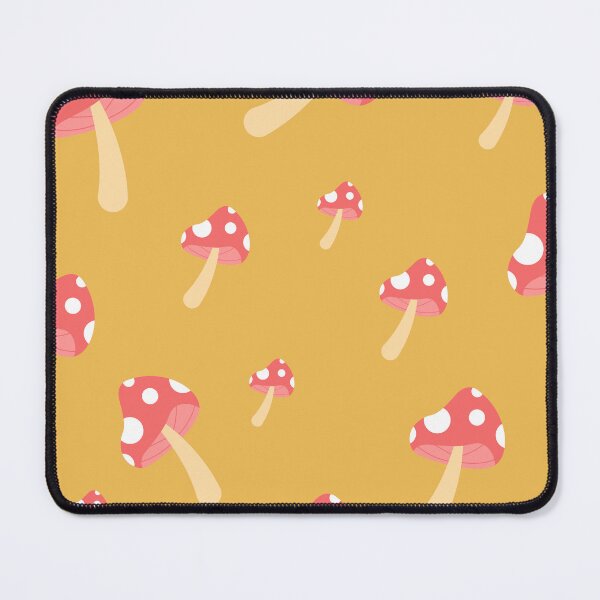 Item preview, Red Mushrooms on Yellow designed and sold by logicandcrazy.