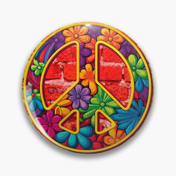 Item preview, Cool Rainbow Brick Wall Peace Sign Graffiti Art Style designed and sold by AwakenedSoul.