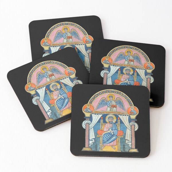 Item preview, Saint Matthew Medieval Manuscript Art designed and sold by Cat Lady Designs.