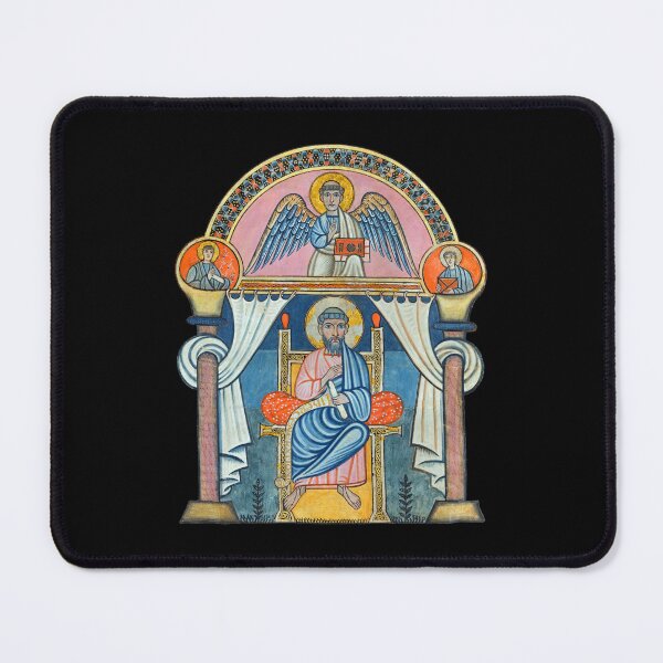 Item preview, Saint Matthew Medieval Manuscript Art designed and sold by Cat Lady Designs.