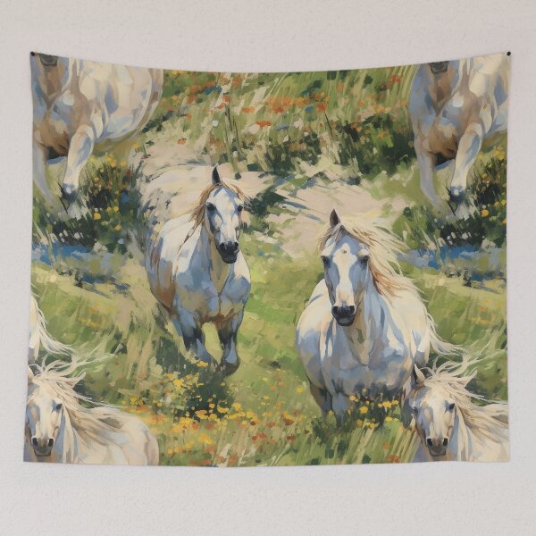 Item preview, Horses running in a field designed and sold by KERaney.