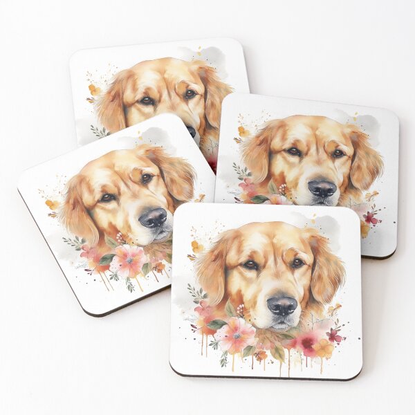 Item preview, Floral Golden Labrador designed and sold by PawsandPages.