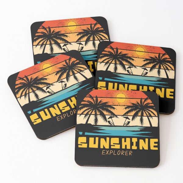 Item preview, SUNSHINE EXPLORER - Vintage Beach Vibes - Retro Sunrise Design  designed and sold by Sun Sand & Sea Art.