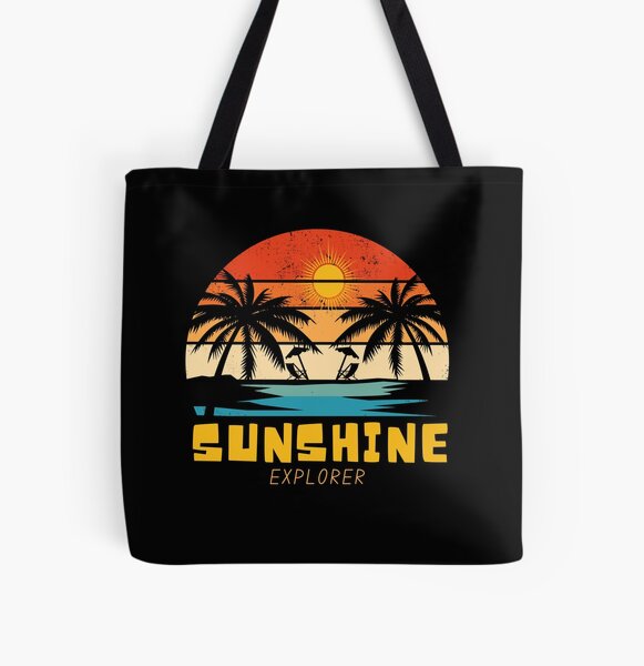 Item preview, SUNSHINE EXPLORER - Vintage Beach Vibes - Retro Sunrise Design  designed and sold by Sun Sand & Sea Art.