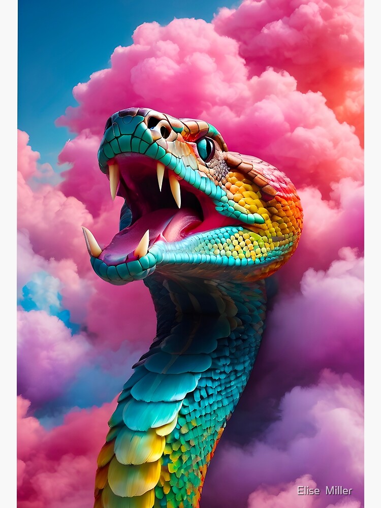 Rainbow snake in the sky 