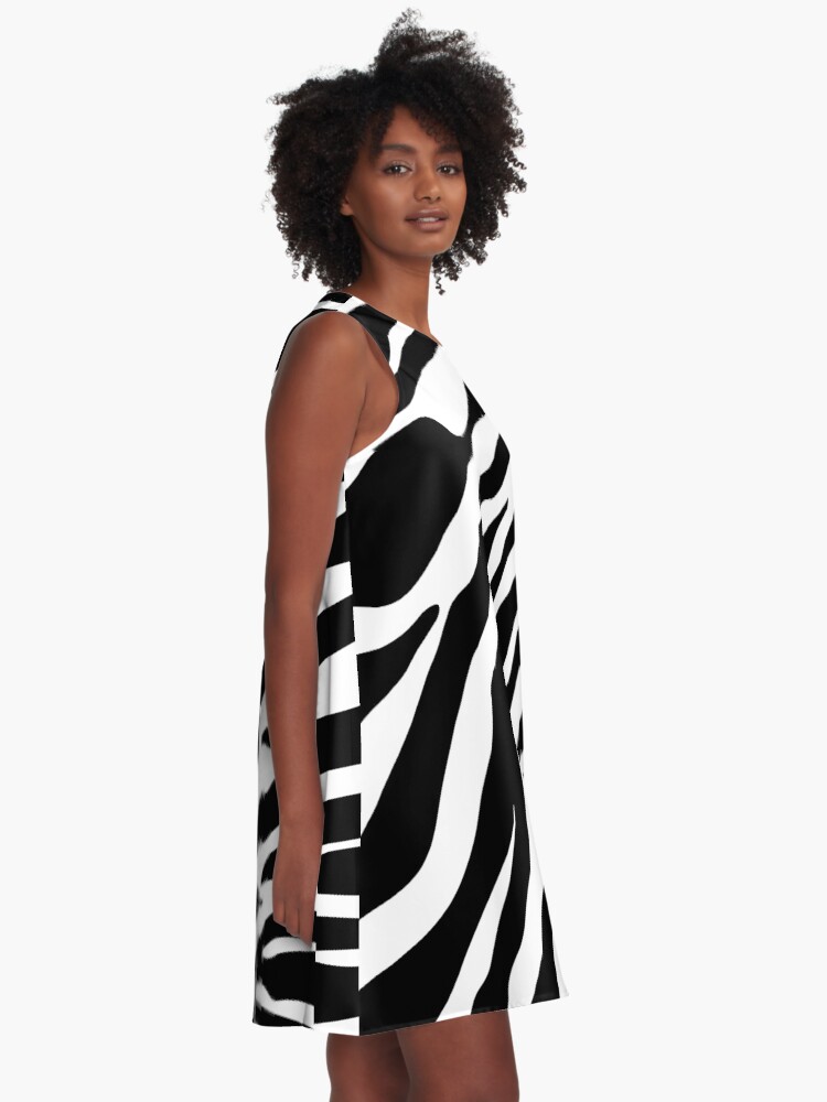 Alternate view of Zebra Pattern A-Line Dress