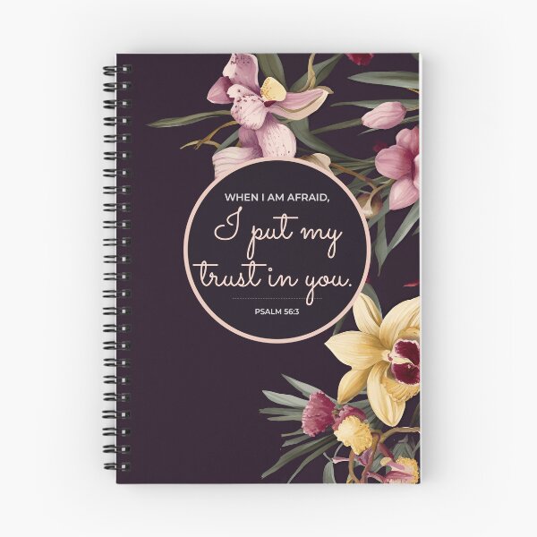 Item preview, 2024 YEAR TEXT “When I am afraid, I put my trust in you.”  designed and sold by BestPlannerShop.