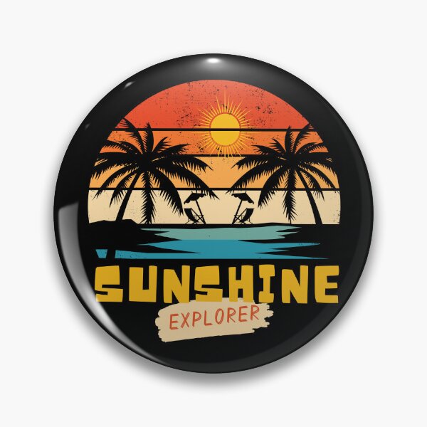 Item preview, SUNSHINE EXPLORER - Vintage Beach Vibes - Retro Sunrise Design  designed and sold by Sun Sand & Sea Art.