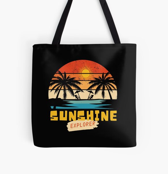 Item preview, SUNSHINE EXPLORER - Vintage Beach Vibes - Retro Sunrise Design  designed and sold by Sun Sand & Sea Art.