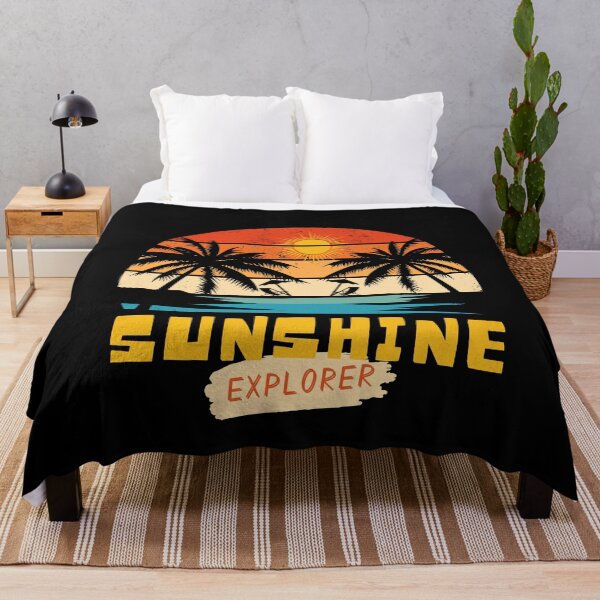 Item preview, SUNSHINE EXPLORER - Vintage Beach Vibes - Retro Sunrise Design  designed and sold by Sun Sand & Sea Art.