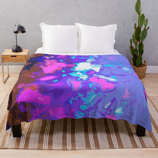 Item preview, Chromatic Essence: Violet, Gold, Brown Pouring with Splatters designed and sold by GAP90.