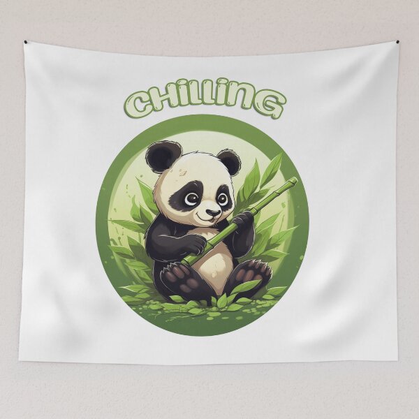 Item preview, cute panda chilling designed and sold by supersanko.