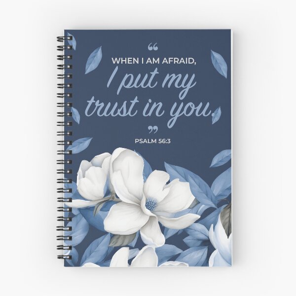 Item preview, 2024 YEAR TEXT “When I am afraid, I put my trust in you.”  BLUE designed and sold by BestPlannerShop.