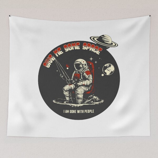 Item preview, Give me some space, I'm done with people designed and sold by Retro-Rebellion.