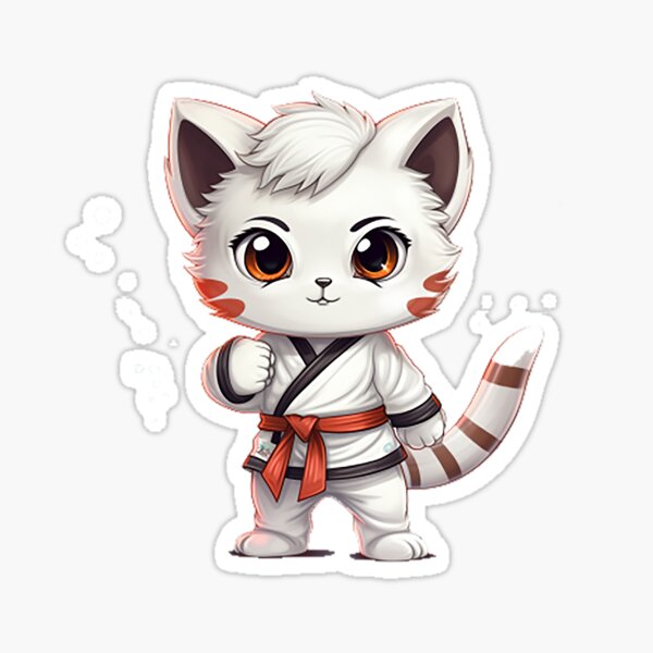 Item preview, cute little taekwondo kitten designed and sold by jerbiz.