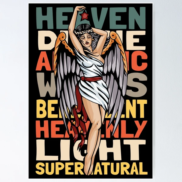 BORN×RAISEDxTEEN ANGELS POSTER チカーノ When angels fall, they also rise