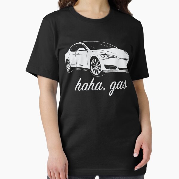 Artikel-Vorschau von Haha, Gas - Tesla Modell S - Elon Musk, designt und verkauft von elonscloset.