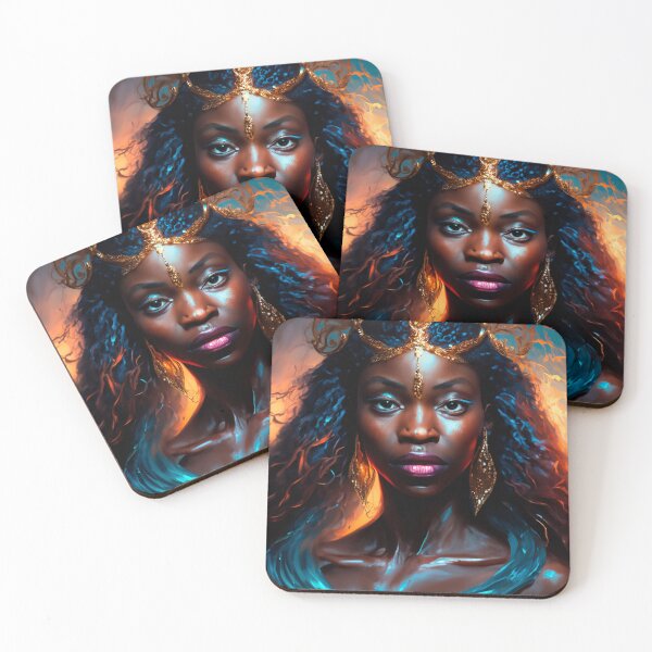 Item preview, Goddess Queen of Africa AI Portrait 4 designed and sold by JSchmidtPhotoAI.
