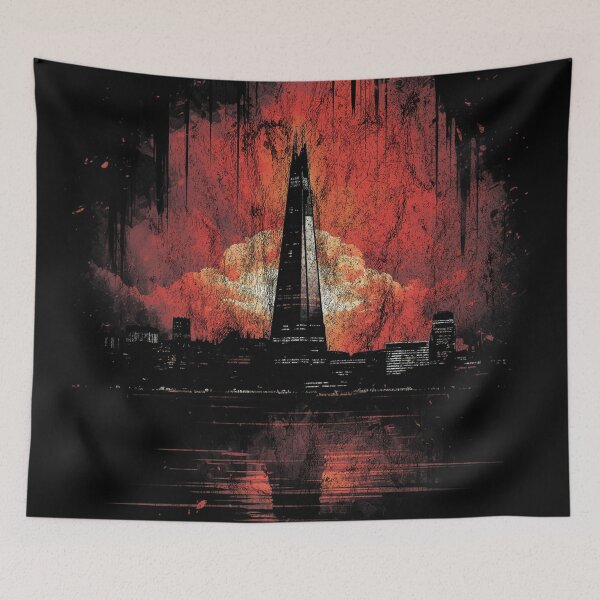 Item preview, The Shard London - Distressed Vintage Street Art Landmarks designed and sold by GVRDesign.