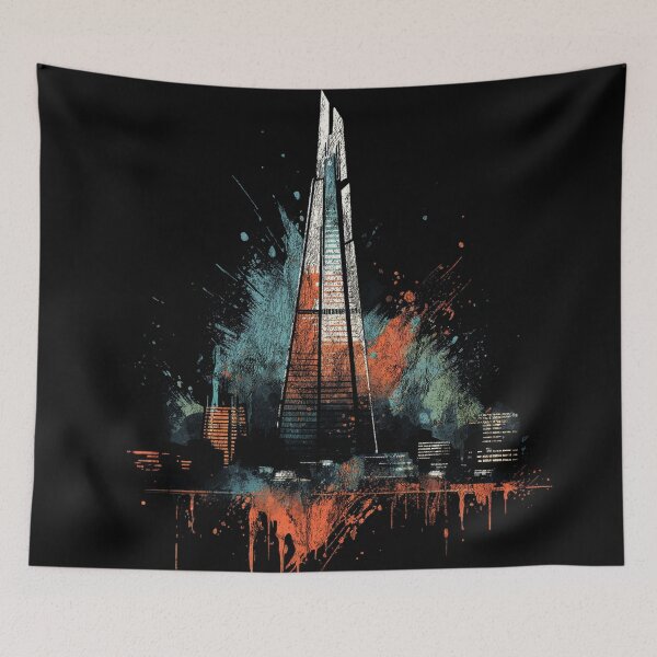 Item preview, Shard London Bridge - Distressed Vintage Street Art Landmarks designed and sold by GVRDesign.