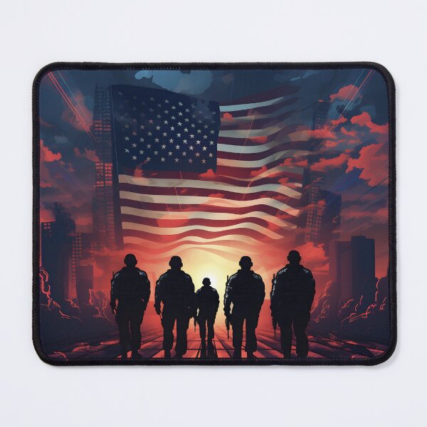 Item preview, American Veterans Salute With Flag designed and sold by inkArtistryfine.