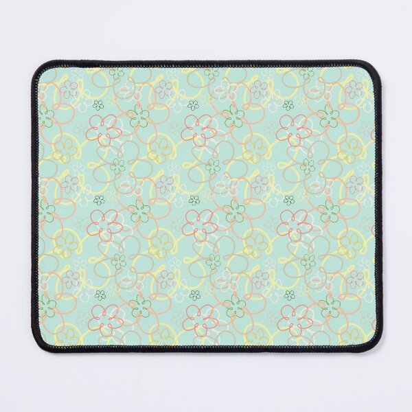 Item preview, Vintage-Inspired Flower Pattern on Light Blue: Retro Chic Floral Design designed and sold by Michelle Joseph.
