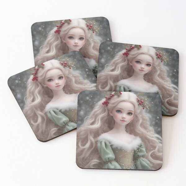 Item preview,  Christmas girl in green designed and sold by WaryTales.