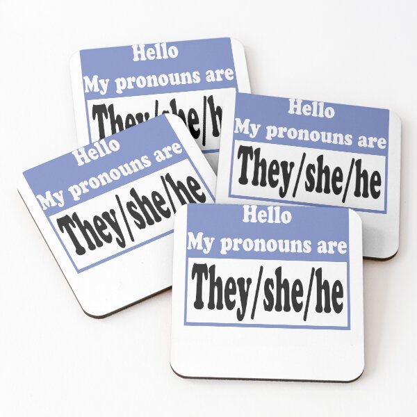 Item preview,  They/she/he pronoun designed and sold by stylechoc.