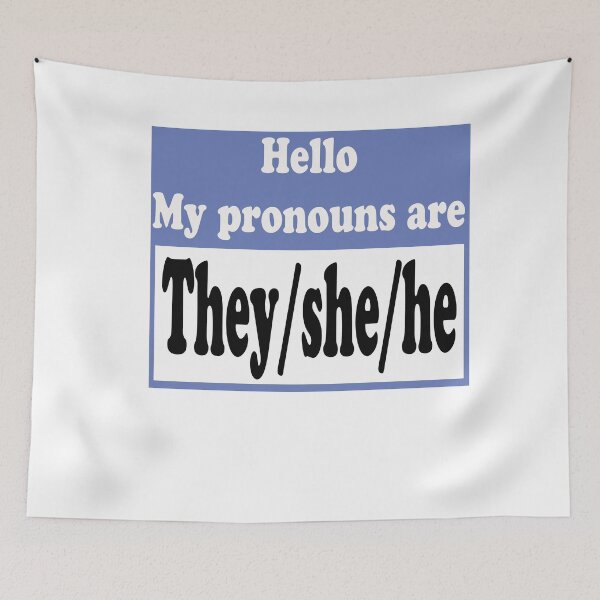 Item preview,  They/she/he pronoun designed and sold by stylechoc.