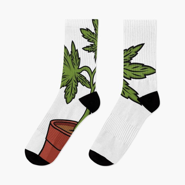Item preview, Weed plant in clay pot  designed and sold by ShopEasy9.