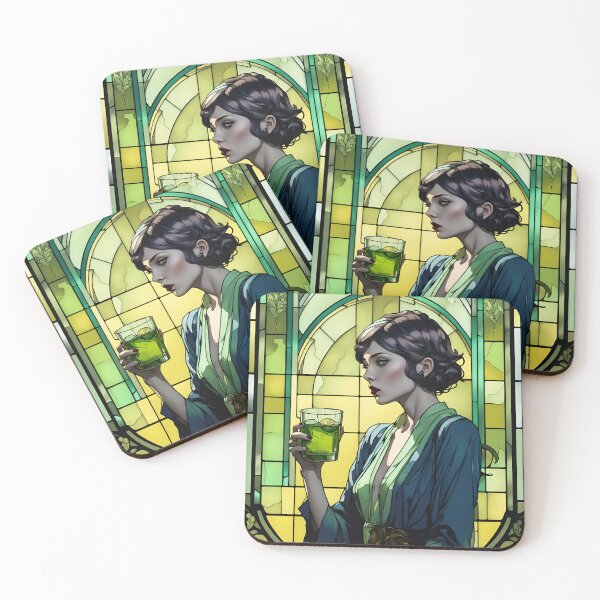 Item preview, Absinthe Stained Glass designed and sold by FalseGlimmer.