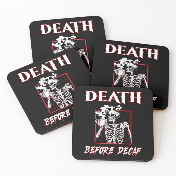 Item preview, Death before Decaf designed and sold by BuxomBabe21.