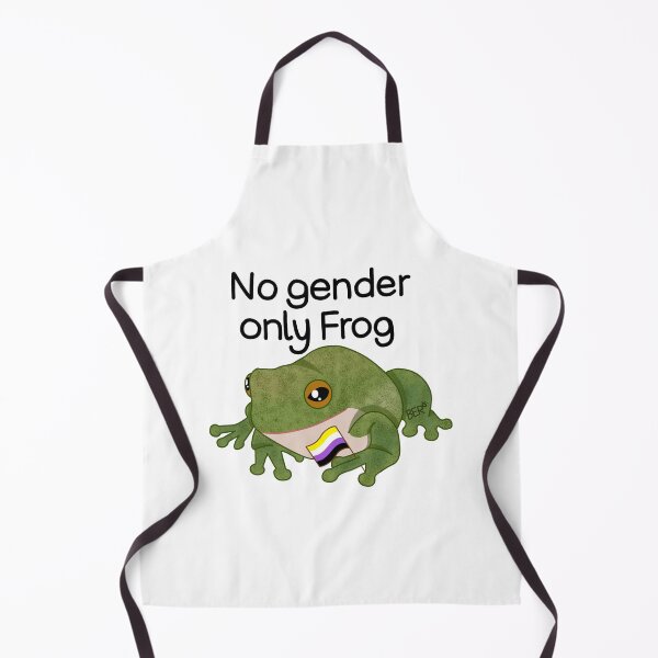 Item preview, No Gender Only Frog Nonbinary Pride Drawing designed and sold by SentABear.