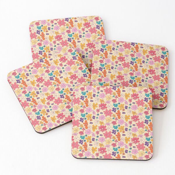 Item preview, groovy flowers daisies rerto style designed and sold by SHOPAHD.