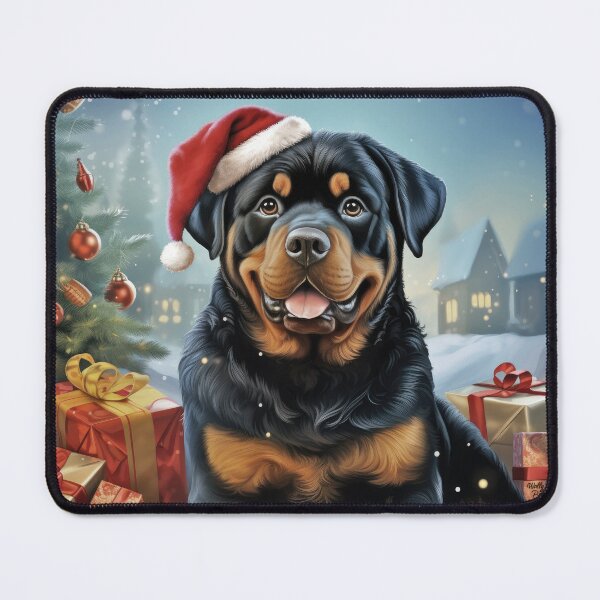 Artikelvorschau, Weihnachten Rottweiler Hund als Santa Claus entworfen und verkauft von WallyPink.