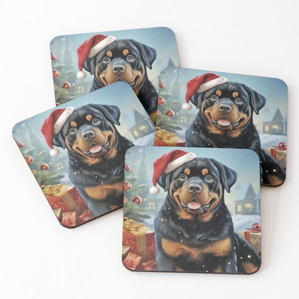 Artikelvorschau, Weihnachten Rottweiler Hund als Santa Claus entworfen und verkauft von WallyPink.