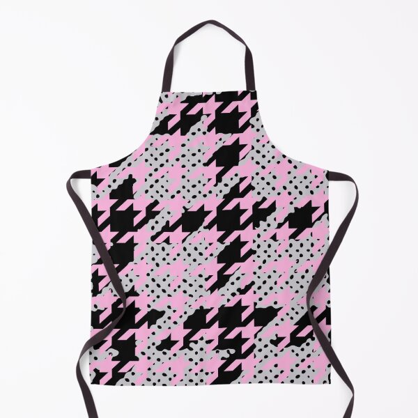 Item preview, houndstooth pink black grey glitch designed and sold by thecheek.
