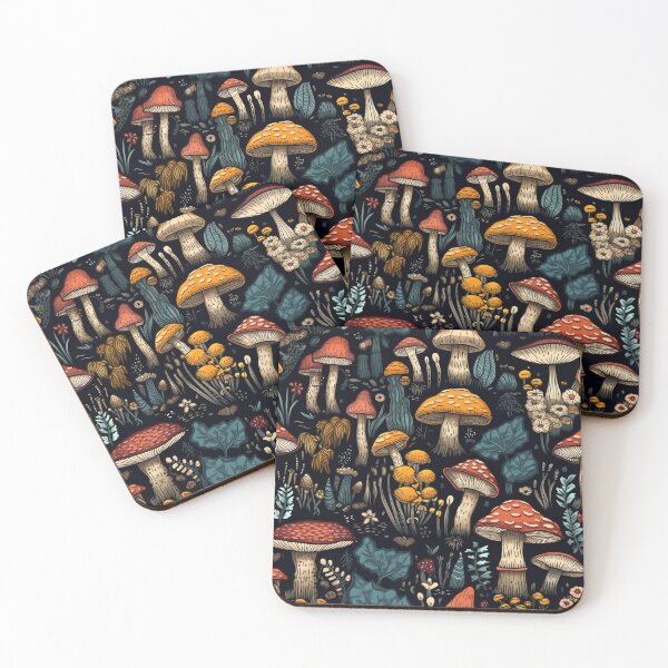 Item preview, Watercolor forest mushrooms. designed and sold by PawsandPages.