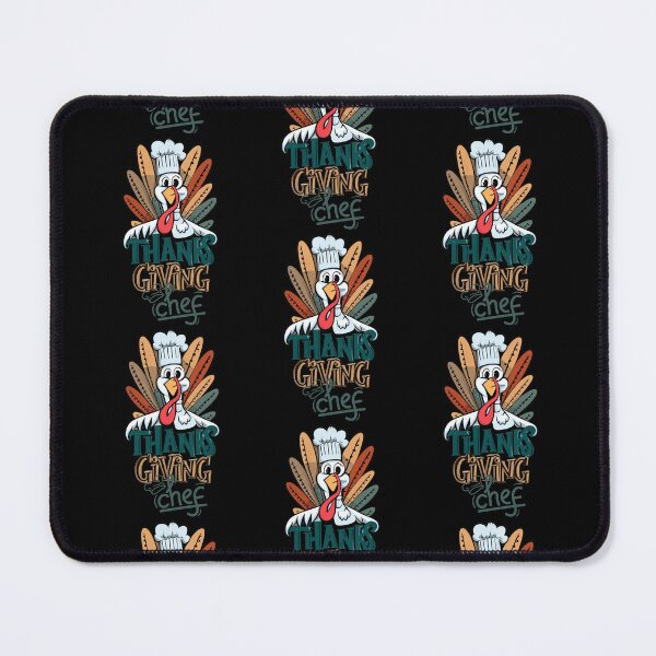 Item preview, Turkey Happy Thanksgiving Chef designed and sold by ArtFeverShop.