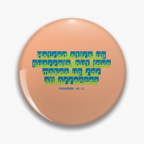 Item preview, Scripture About Love - Prov. 10:12 (Blue, Peach) designed and sold by That-Good-News.