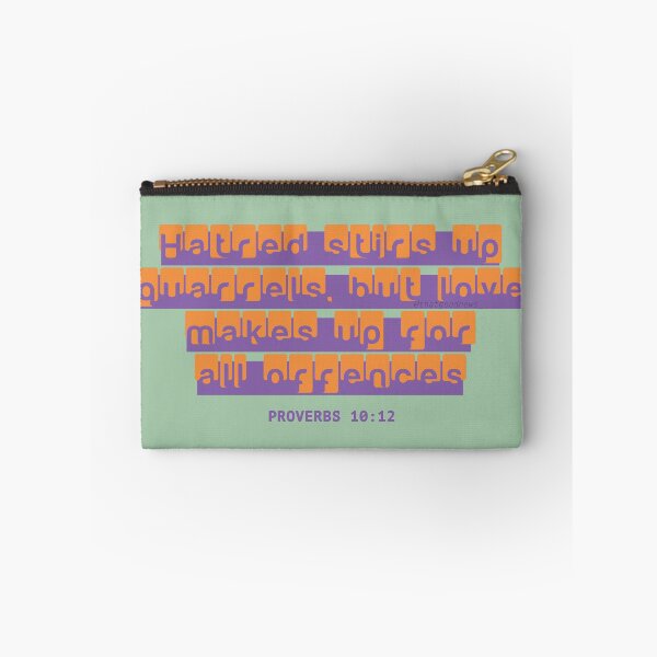 Item preview, Christian Quotes About Love - Prov. 10:12 (Orange, Sage) designed and sold by That-Good-News.
