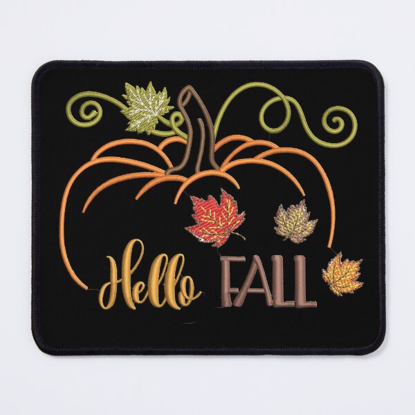 Item preview, Like Embroidered Pumpkin Hello Fall designed and sold by Sunmoonlove.