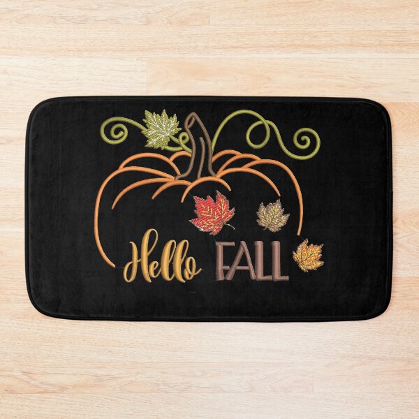 Item preview, Like Embroidered Pumpkin Hello Fall designed and sold by Sunmoonlove.