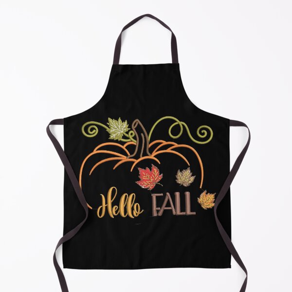 Item preview, Like Embroidered Pumpkin Hello Fall designed and sold by Sunmoonlove.