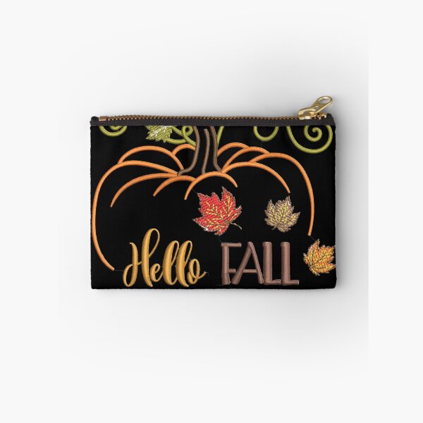 Item preview, Like Embroidered Pumpkin Hello Fall designed and sold by Sunmoonlove.