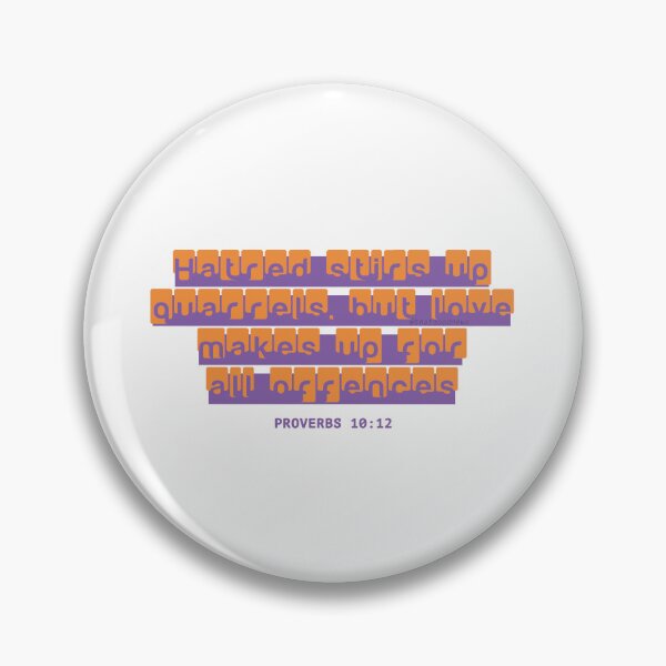 Item preview, Scripture Verse for Encouragement - Prov. 10:12 (Orange) designed and sold by That-Good-News.