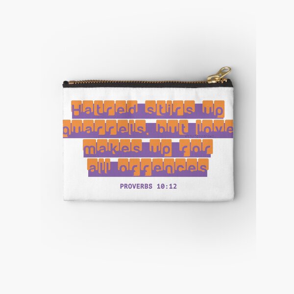 Item preview, Scripture Verse for Encouragement - Prov. 10:12 (Orange) designed and sold by That-Good-News.