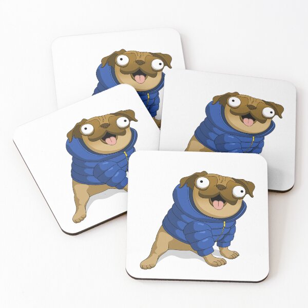 Item preview, Rufus the Puffer Pug designed and sold by 6040.studio.