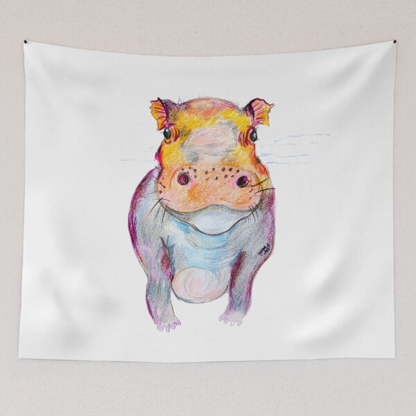 Item preview, Baby Colorful Hippo designed and sold by CanDo20.
